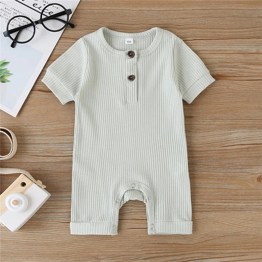 Introducing Baby Bambinos' Ribbed Knitted Jumpsuits