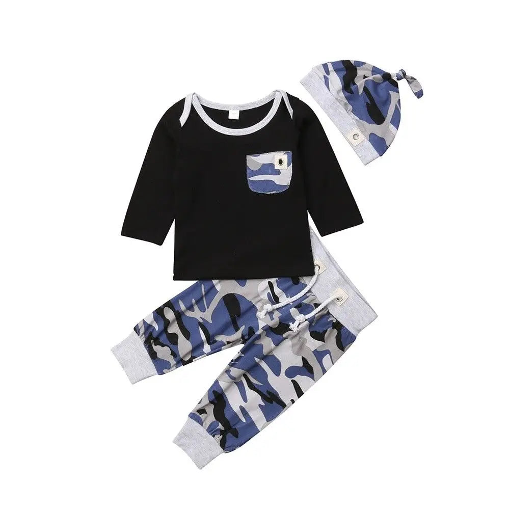 Hat, top and joggers - 3 piece baby boy outfit