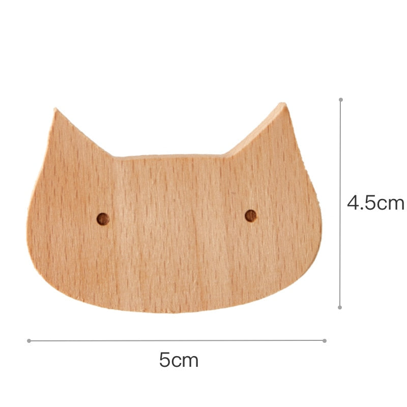Animal shaped wooden hook