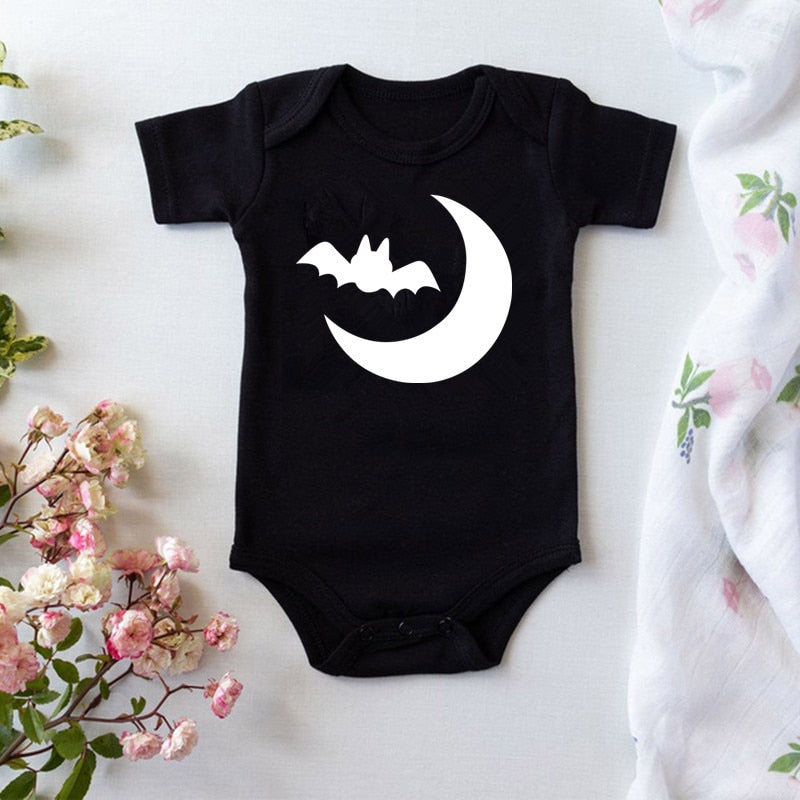 Short sleeved babies Halloween bodysuit