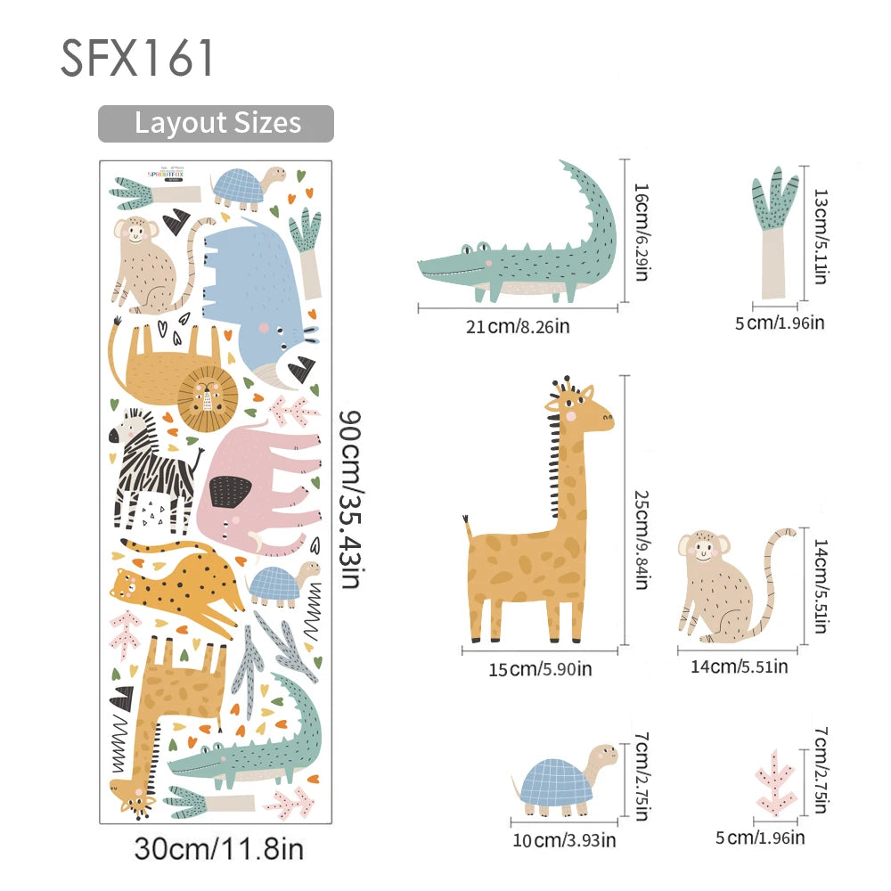 Very cute zoo animal stickers