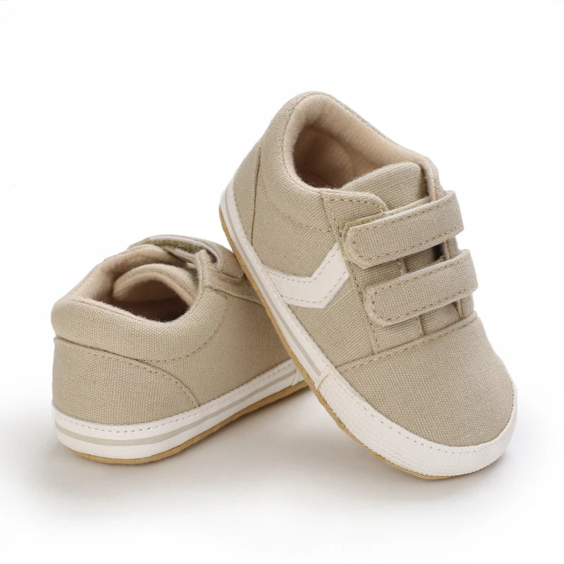 Beige colored baby boy runners