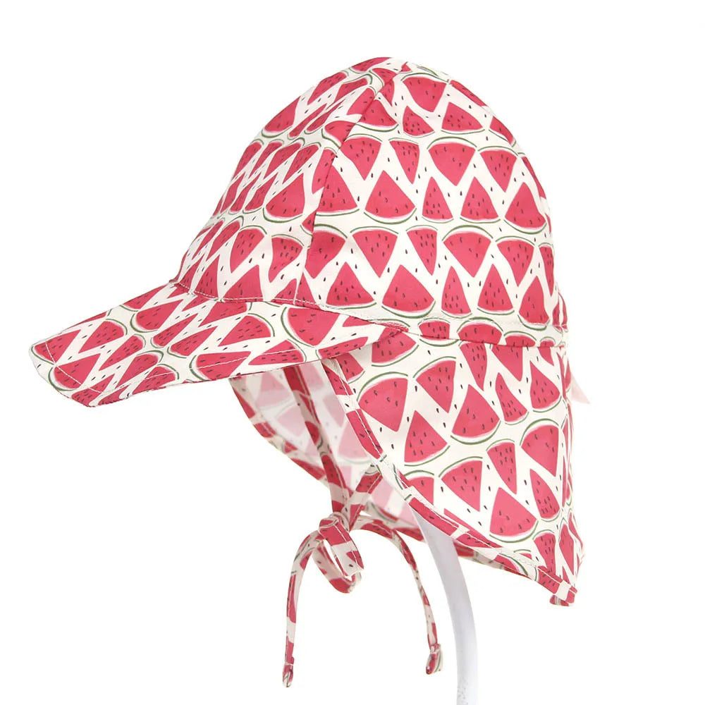 Watermelon print summer sun hat
