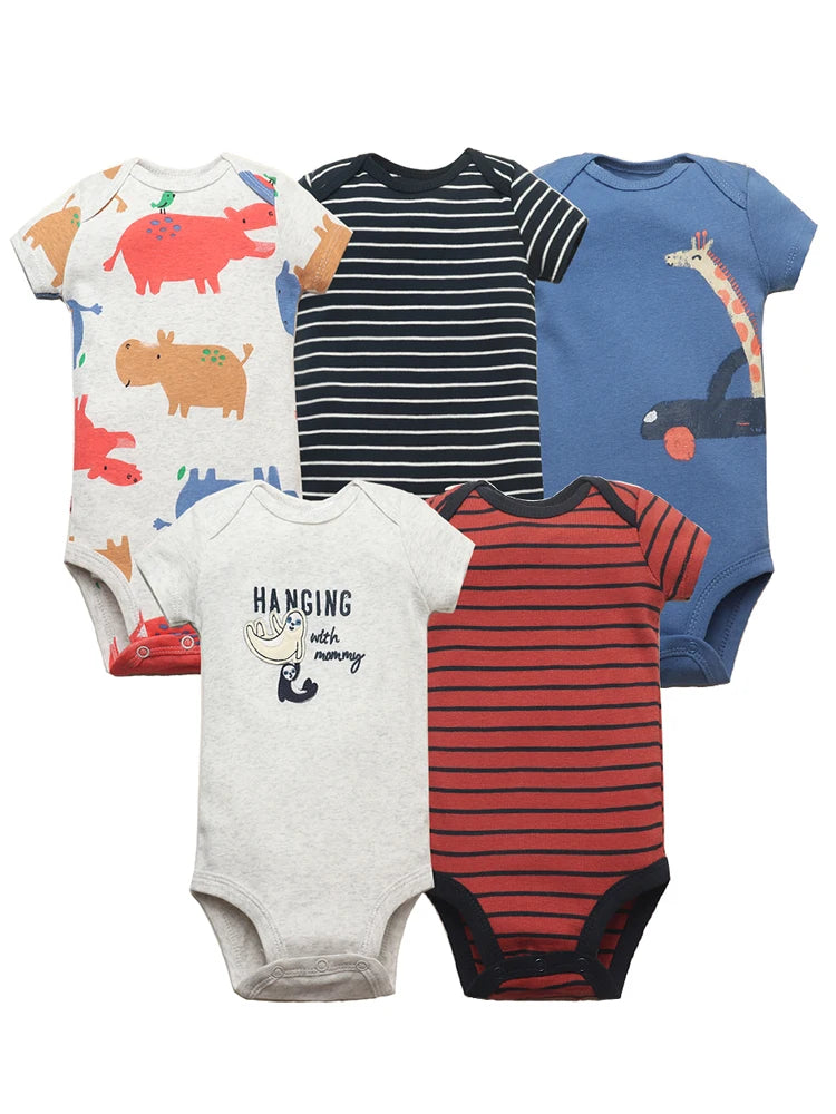 5 piece baby boy romper suits