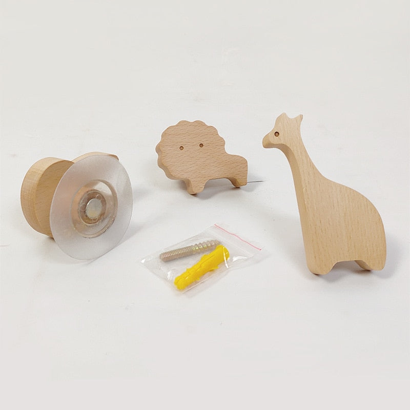Easy to put up animal shaped hooks