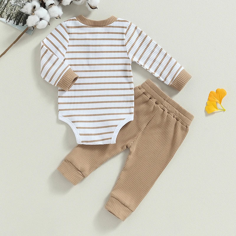 Knitted 2 piece baby boy outfit