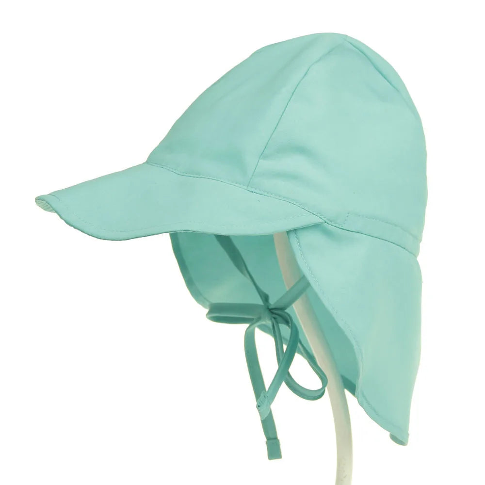 Light green coloured summer sun hat for toddlers