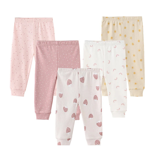 Very cute 5 piece leggings for baby girls