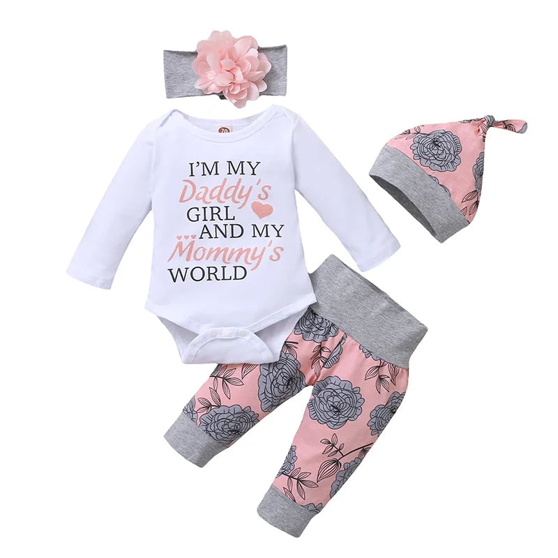 Gorgeous 4 piece baby girl outfit