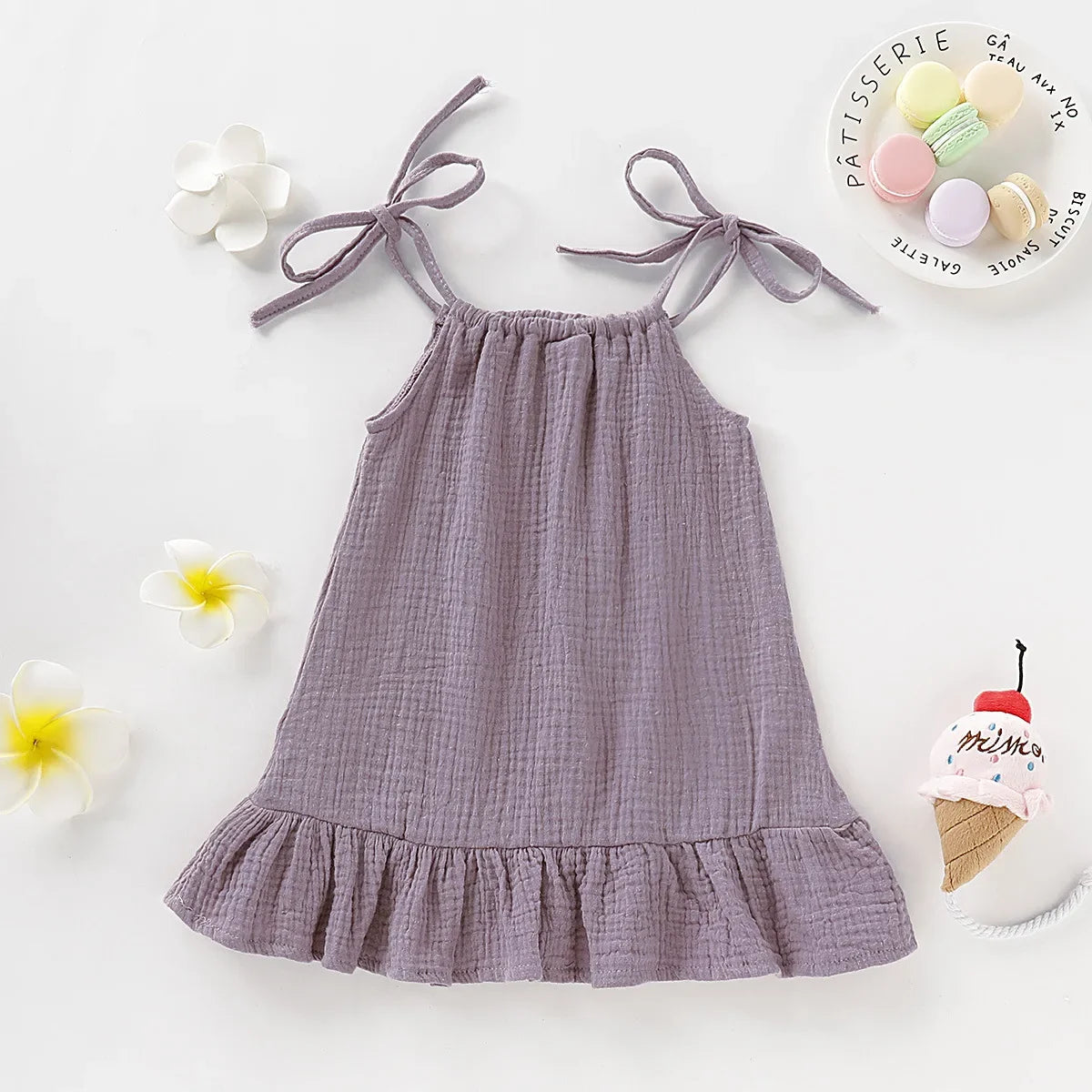 Lilac colored summer dress