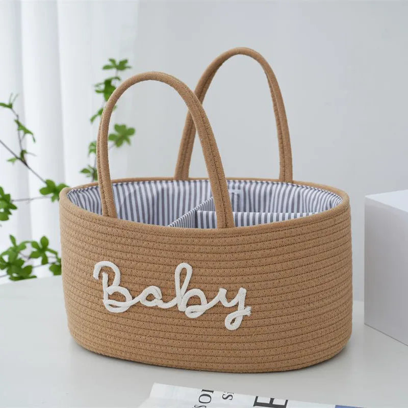Soft tan colored basket