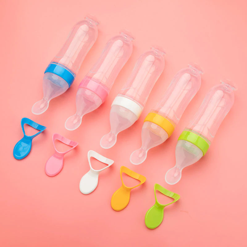Squeeze Spoon Feeding Bottle