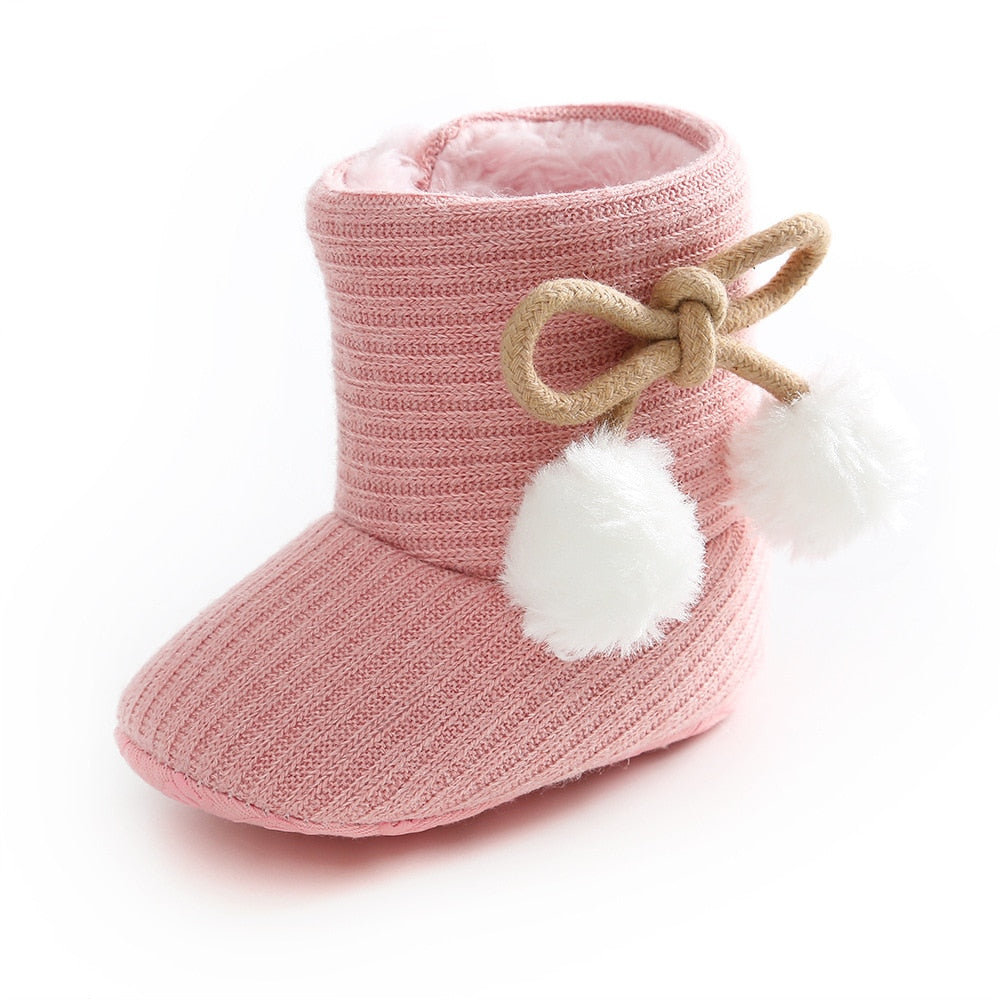 Baby Girls Anti-Slip Winter Snow Boots