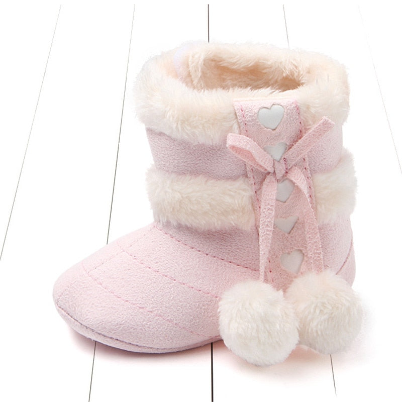 Baby Girls Anti-Slip Winter Snow Boots