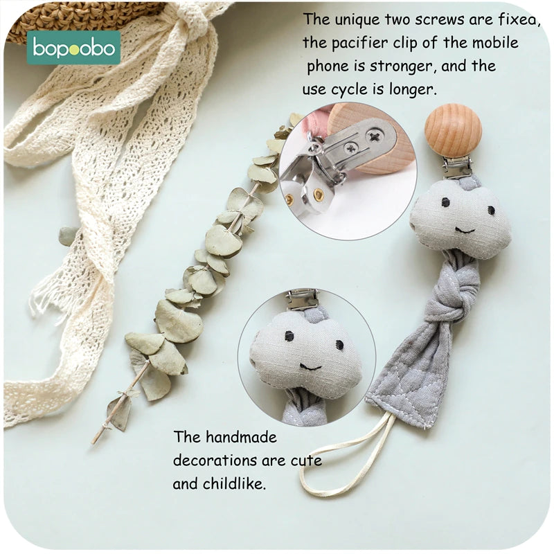 All decorations on the chain clips are handmade