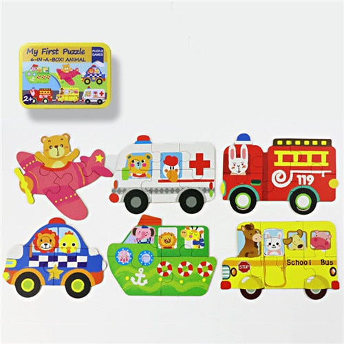 3D Wooden Animal Puzzles