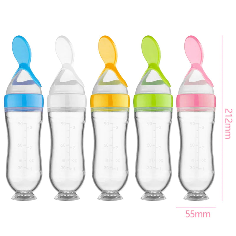 Squeeze Spoon Feeding Bottle