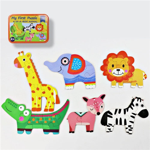 3D Wooden Animal Puzzles
