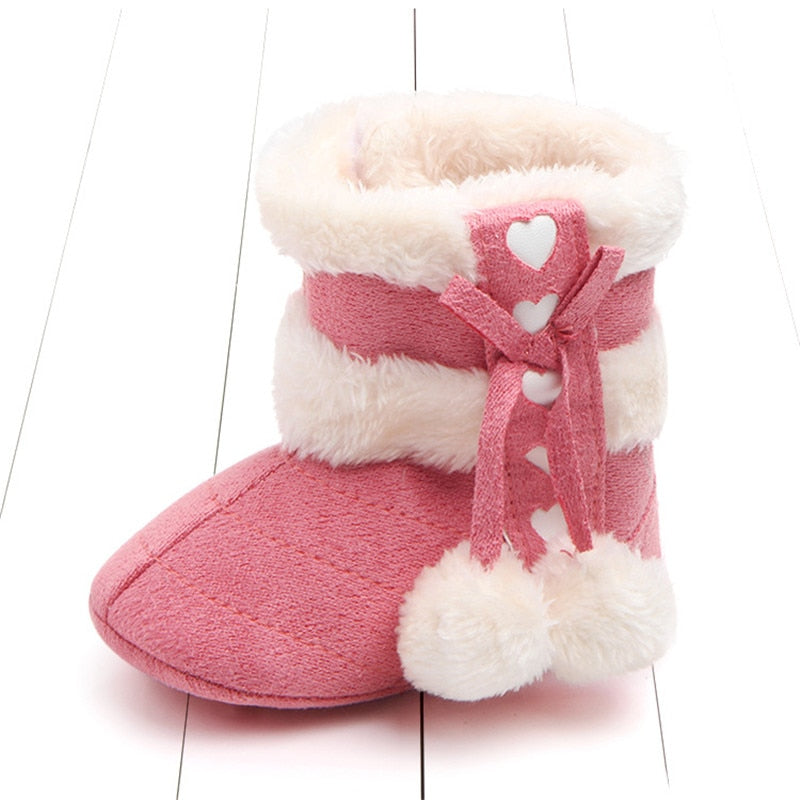 Baby Girls Anti-Slip Winter Snow Boots