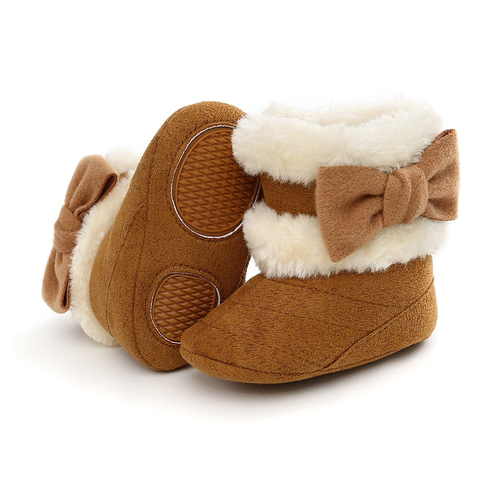 Baby Girls Anti-Slip Winter Snow Boots