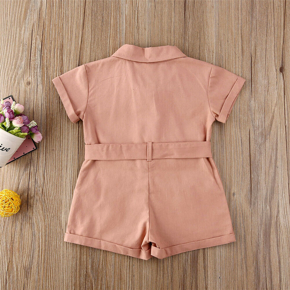 Great belt detail on the back of this baby jumpsuit