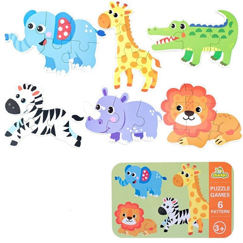 3D Wooden Animal Puzzles