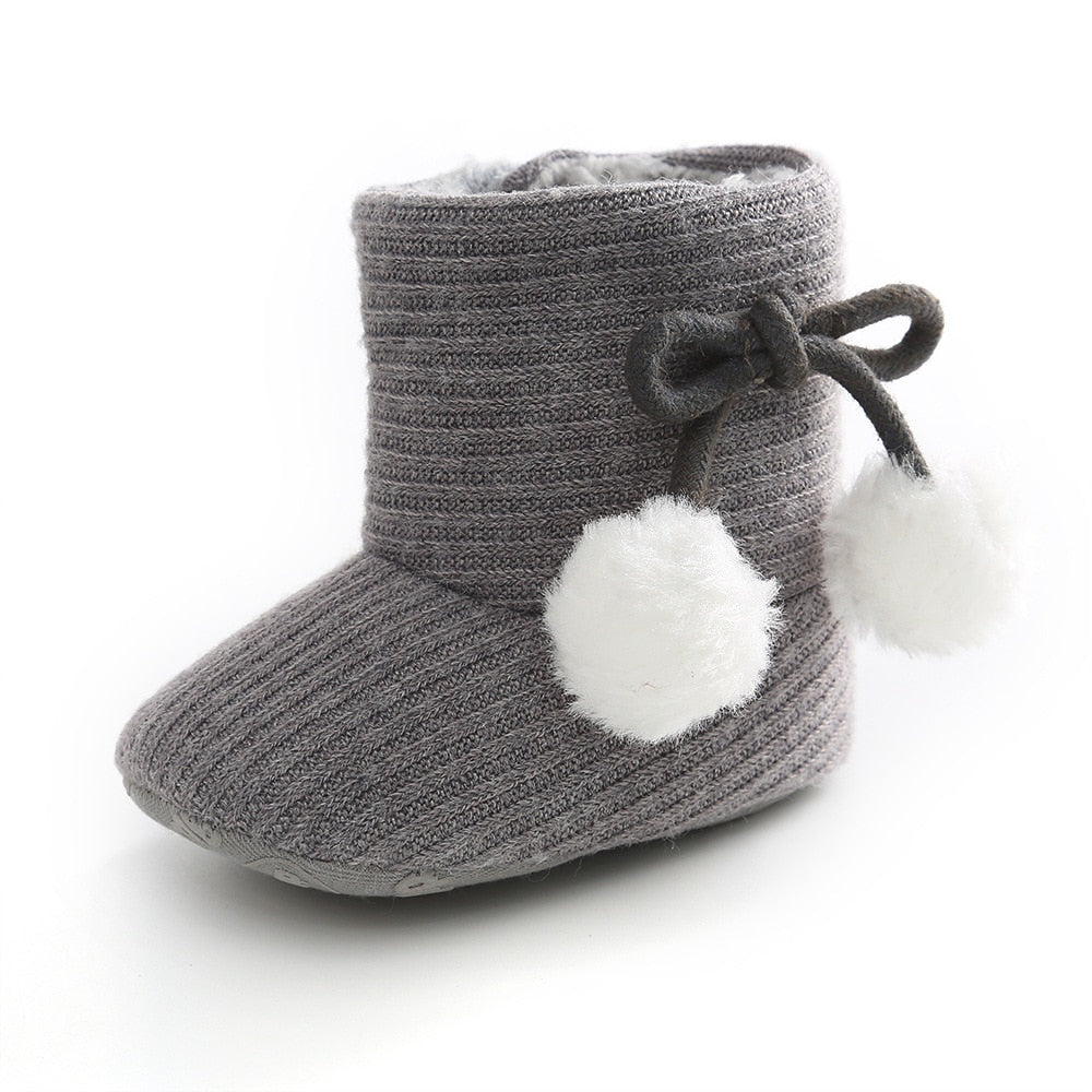 Baby Girls Anti-Slip Winter Snow Boots