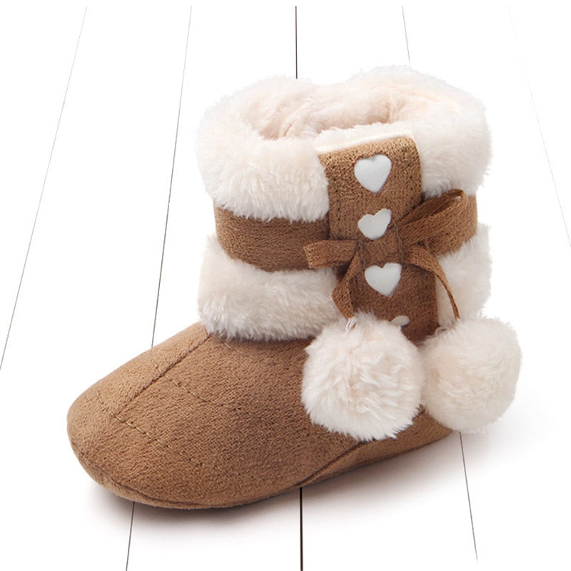 Baby Girls Anti-Slip Winter Snow Boots