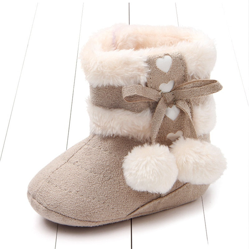 Baby Girls Anti-Slip Winter Snow Boots