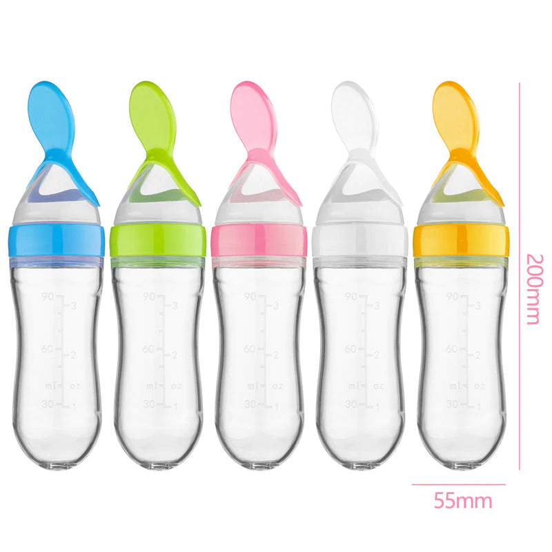 Squeeze Spoon Feeding Bottle