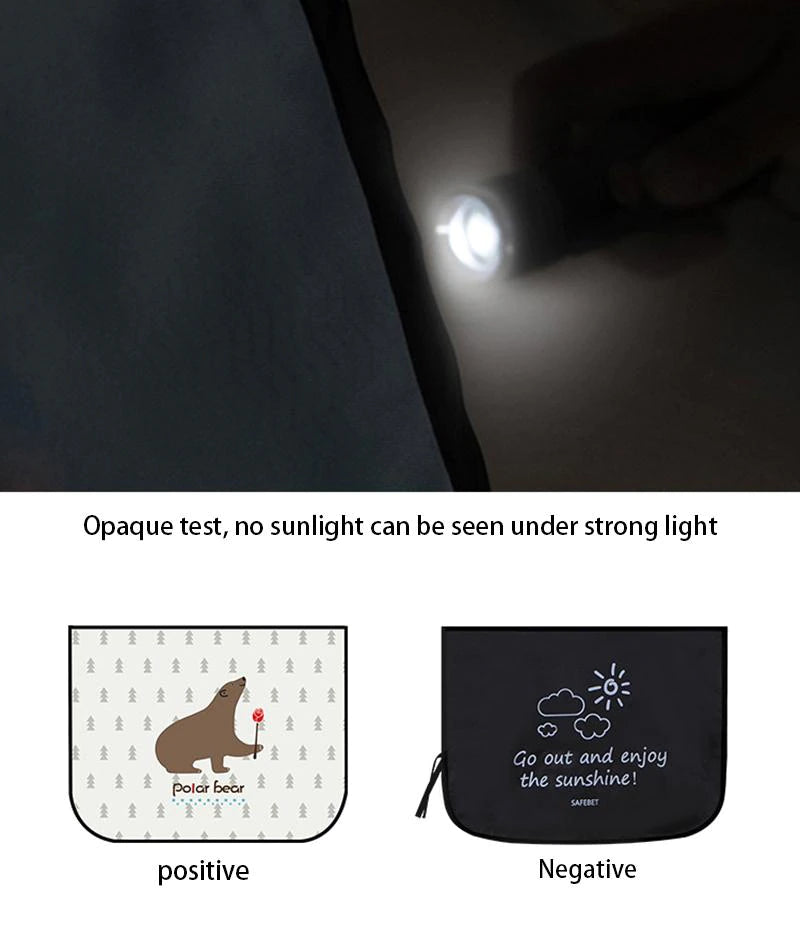 Car Magnetic Curtain In The Car Window Sunshade Cover Cartoon Universal Side Window Sunshade UV Protection For Baby Children
