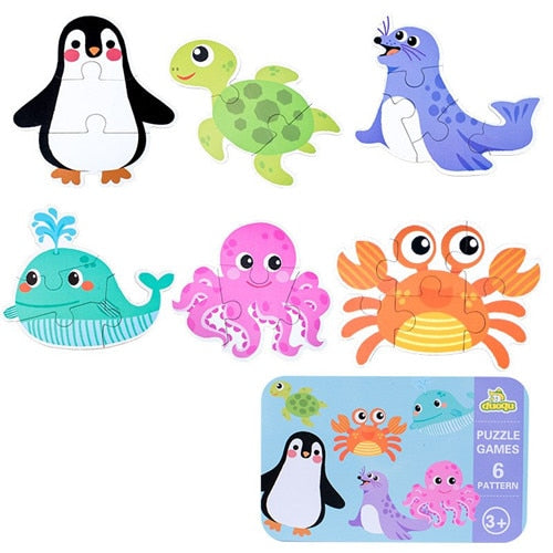 3D Wooden Animal Puzzles