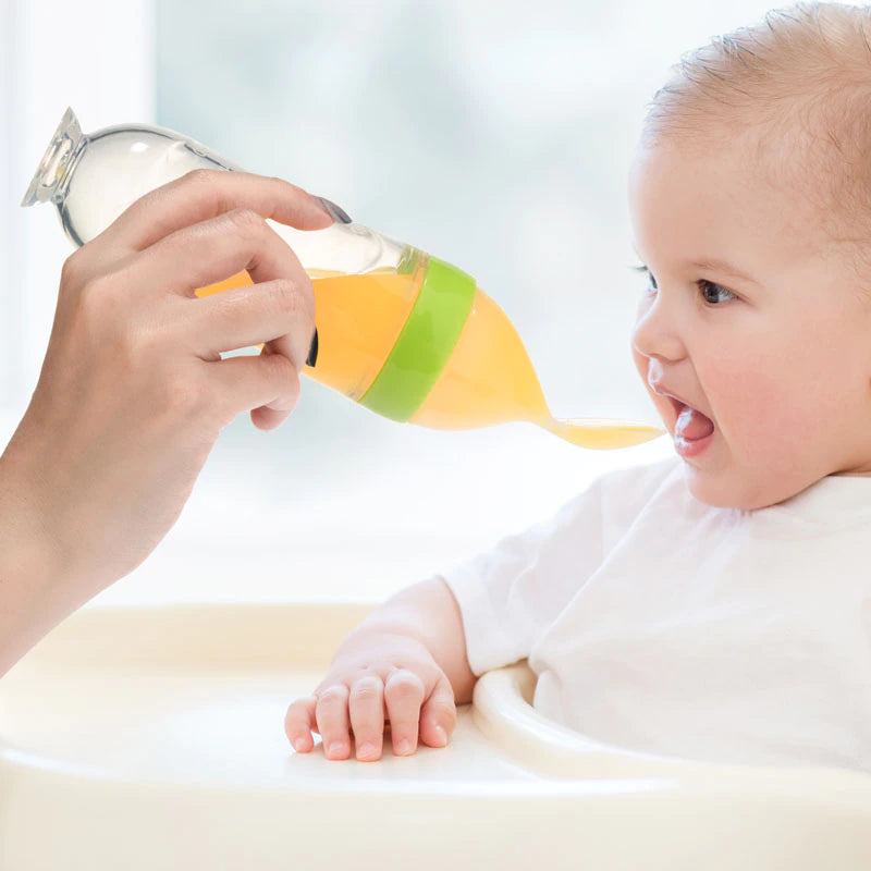 Squeeze Spoon Feeding Bottle