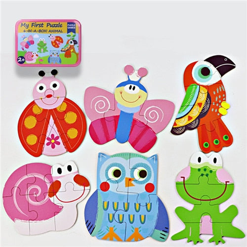 3D Wooden Animal Puzzles