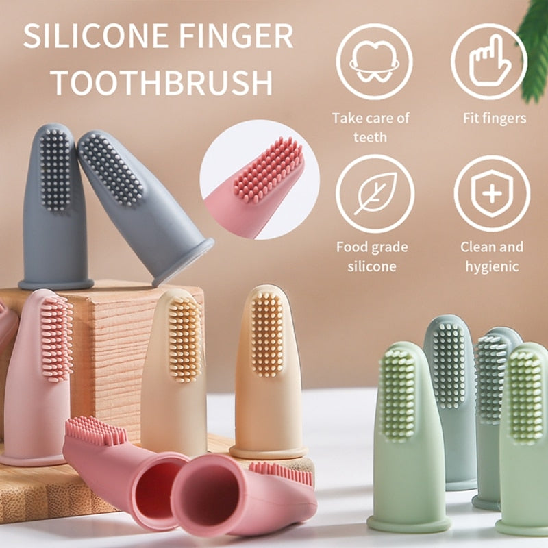 kids Silicone Finger Toothbrushes