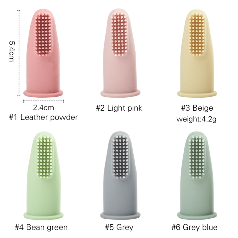 kids Silicone Finger Toothbrushes