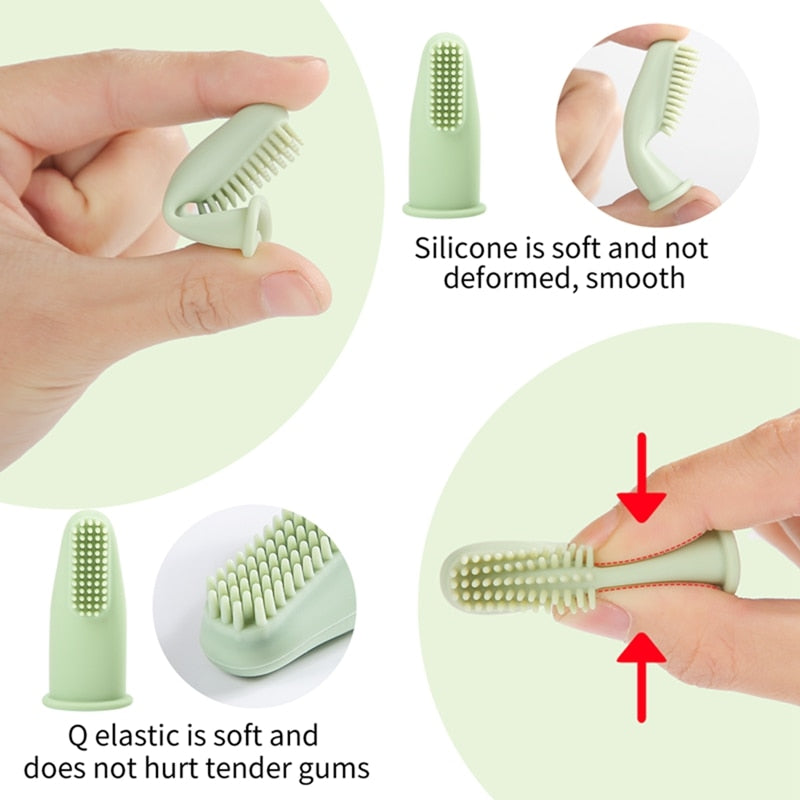 kids Silicone Finger Toothbrushes