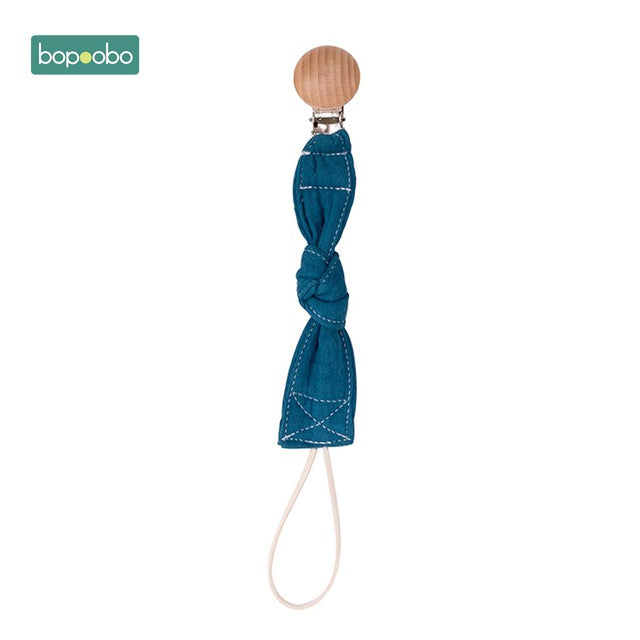 Blue coloured babies cloth dummy chain clip