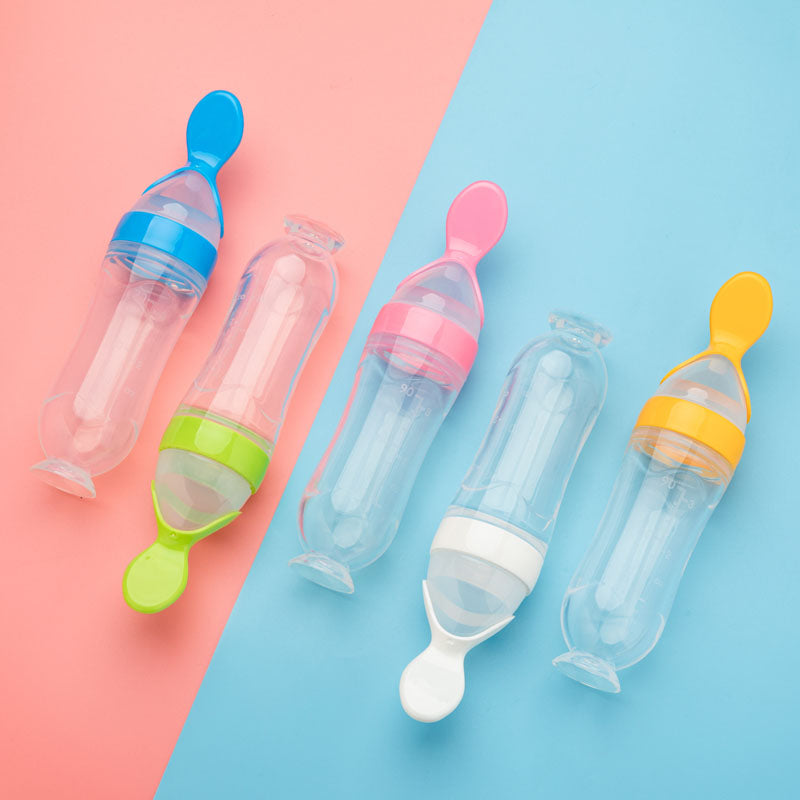 Squeeze Spoon Feeding Bottle
