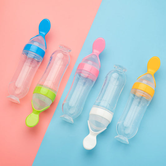 Squeeze Spoon Feeding Bottle