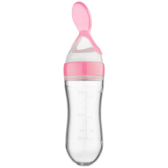 Squeeze Spoon Feeding Bottle