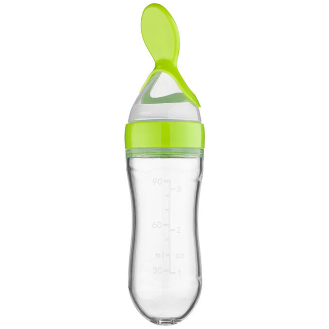 Squeeze Spoon Feeding Bottle