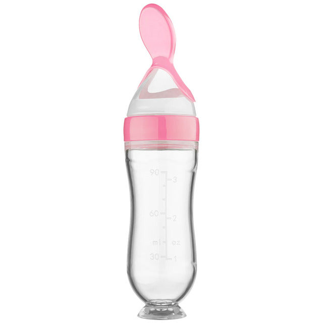 Squeeze Spoon Feeding Bottle