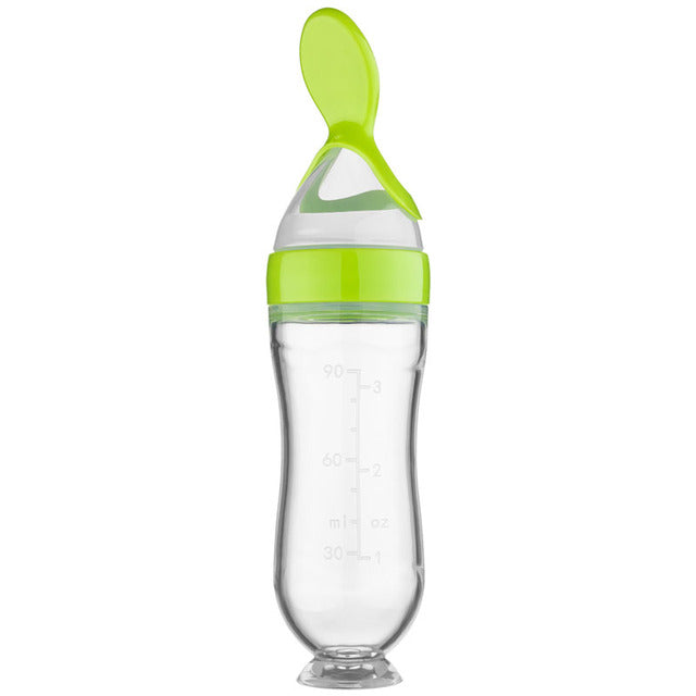 Squeeze Spoon Feeding Bottle