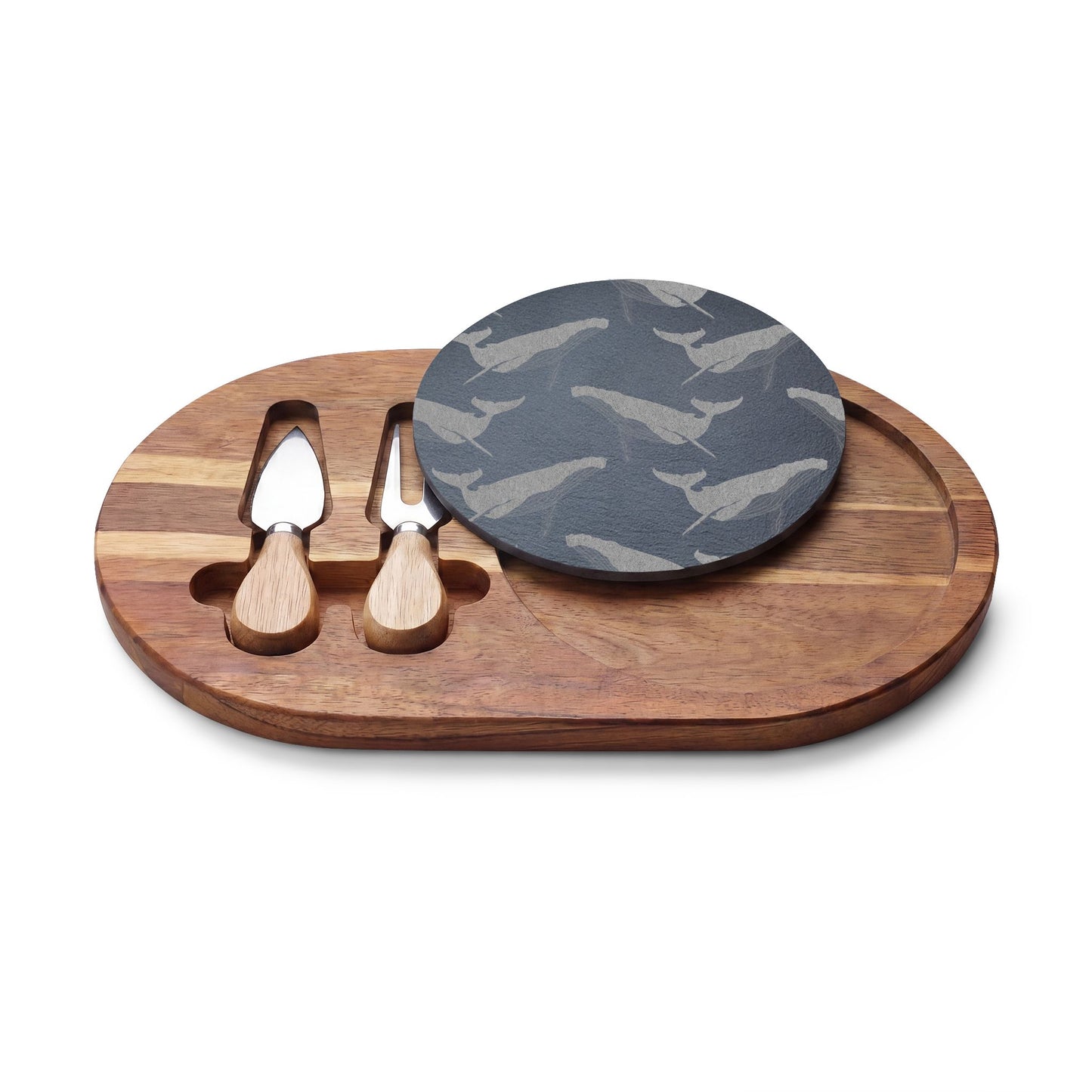 Engraved Whale Slate Charcuterie & Cheese Board