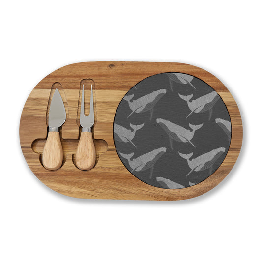 Engraved Whale Slate Charcuterie & Cheese Board