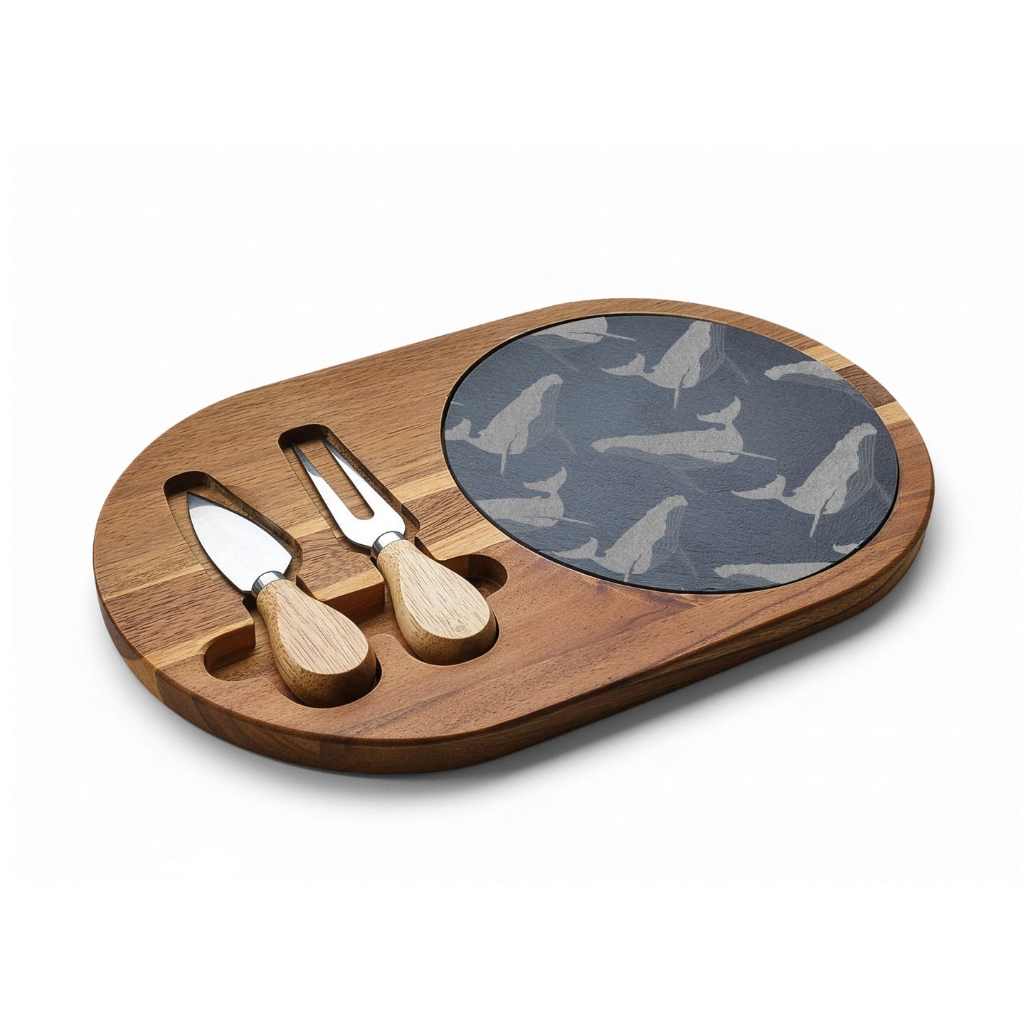 Engraved Whale Slate Charcuterie & Cheese Board