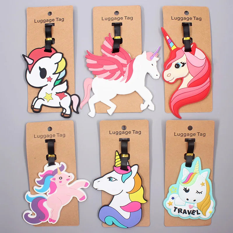 Colorful, bright and fun luggage tags