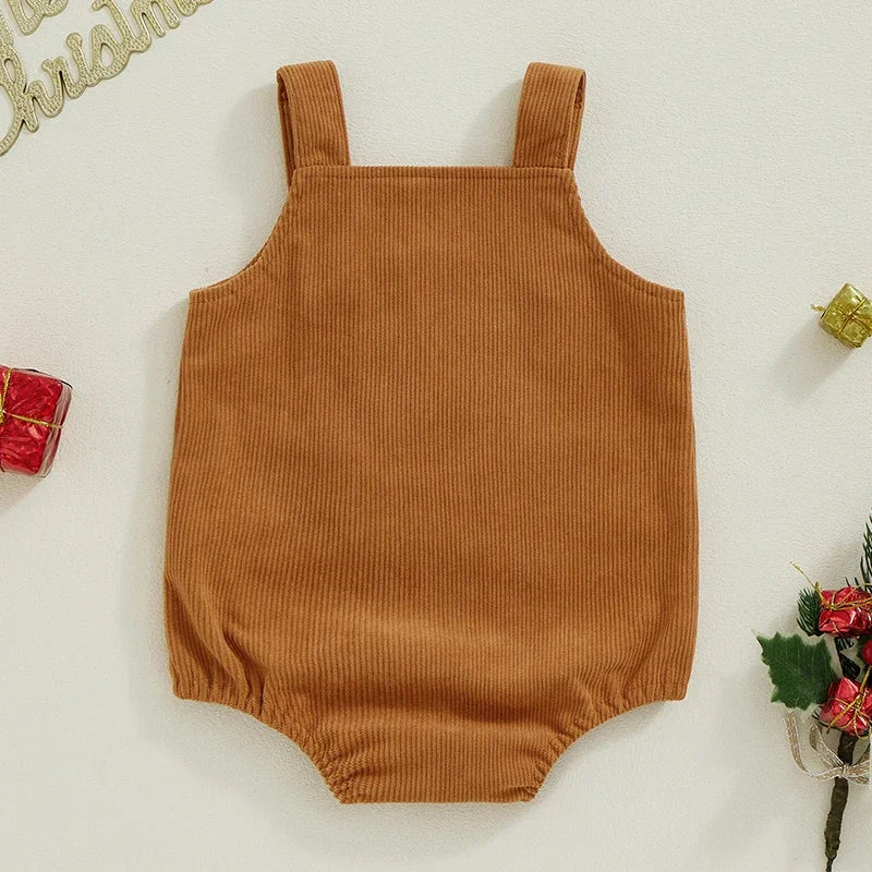 Cute gingerbread baby romper suit