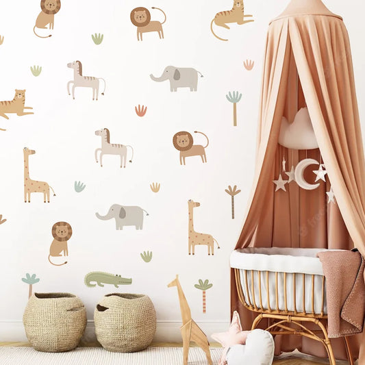 Very cute animal wall stickers